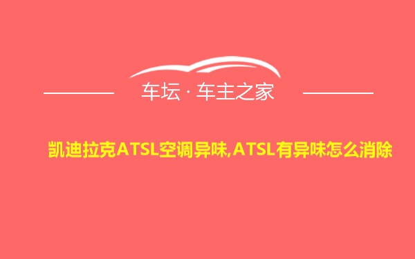 凯迪拉克ATSL空调异味,ATSL有异味怎么消除