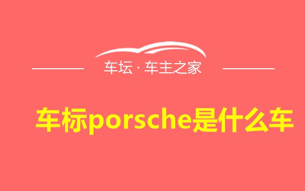 车标porsche是什么车