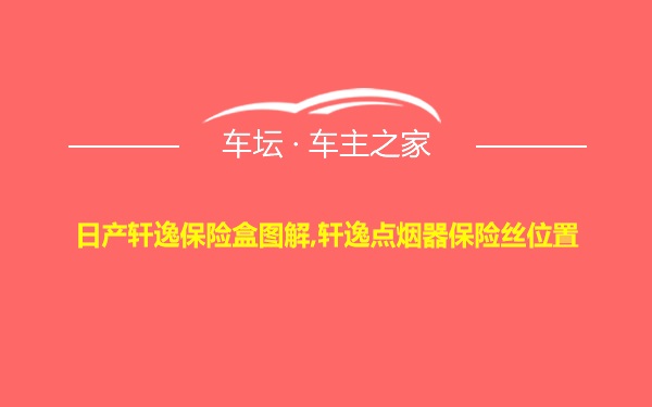 日产轩逸保险盒图解,轩逸点烟器保险丝位置