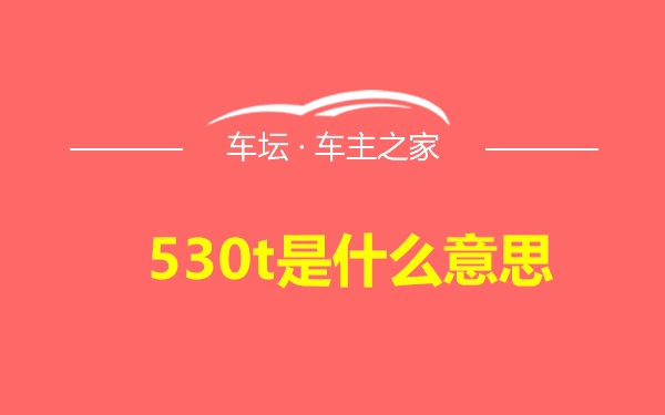 530t是什么意思