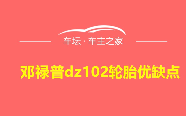 邓禄普dz102轮胎优缺点