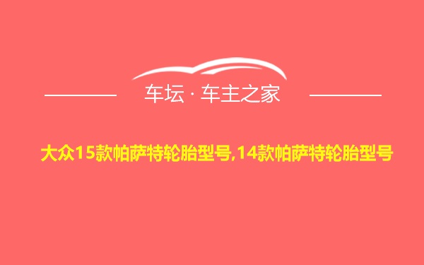 大众15款帕萨特轮胎型号,14款帕萨特轮胎型号