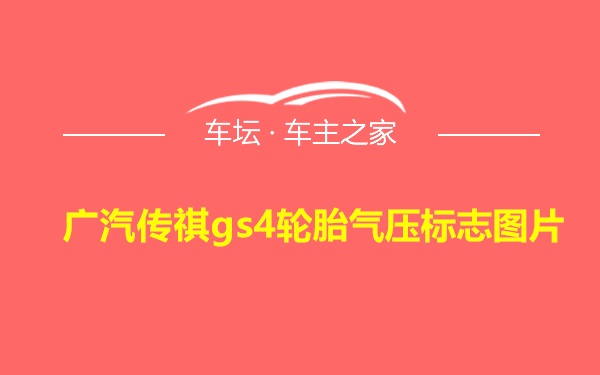 广汽传祺gs4轮胎气压标志图片