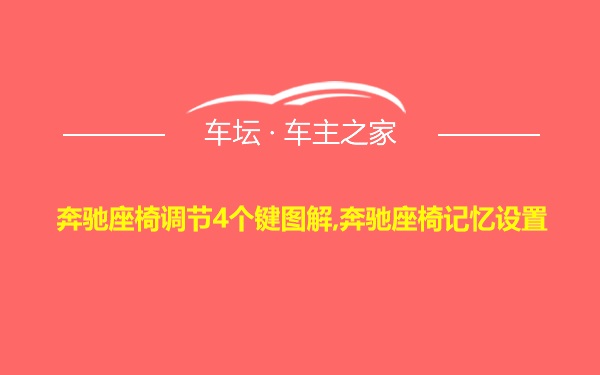 奔驰座椅调节4个键图解,奔驰座椅记忆设置