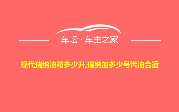 现代瑞纳油箱多少升,瑞纳加多少号汽油合适