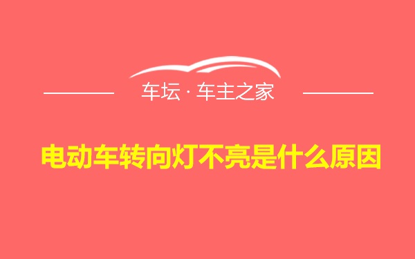 电动车转向灯不亮是什么原因