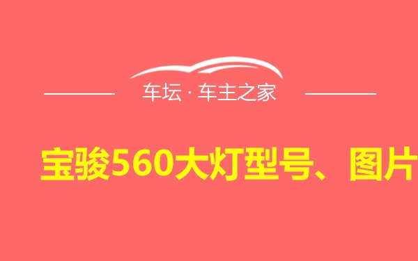 宝骏560大灯型号、图片