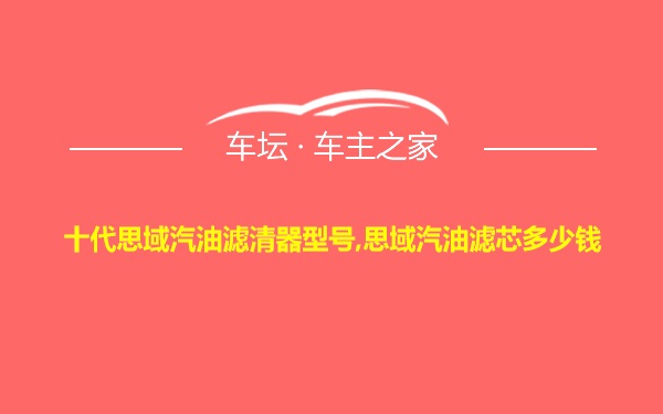 十代思域汽油滤清器型号,思域汽油滤芯多少钱