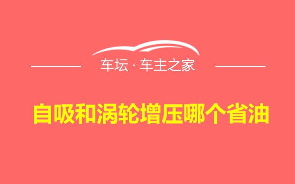 自吸和涡轮增压哪个省油