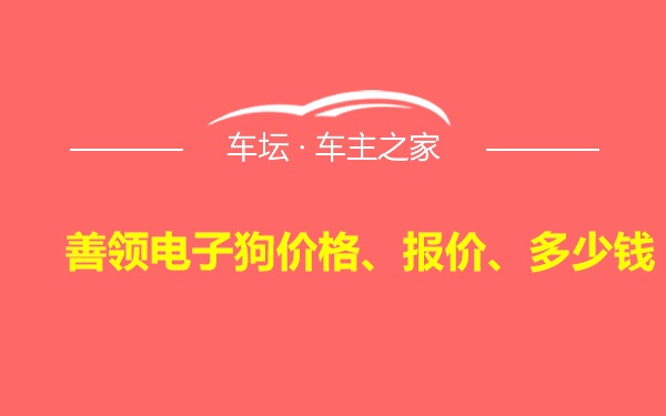 善领电子狗价格、报价、多少钱