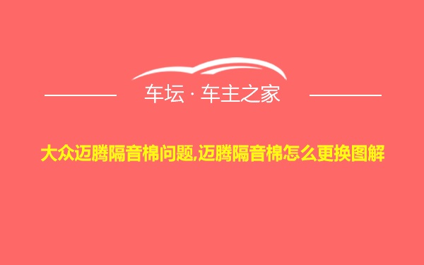 大众迈腾隔音棉问题,迈腾隔音棉怎么更换图解