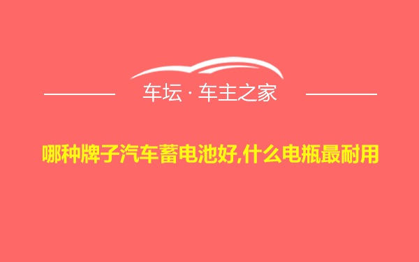 哪种牌子汽车蓄电池好,什么电瓶最耐用