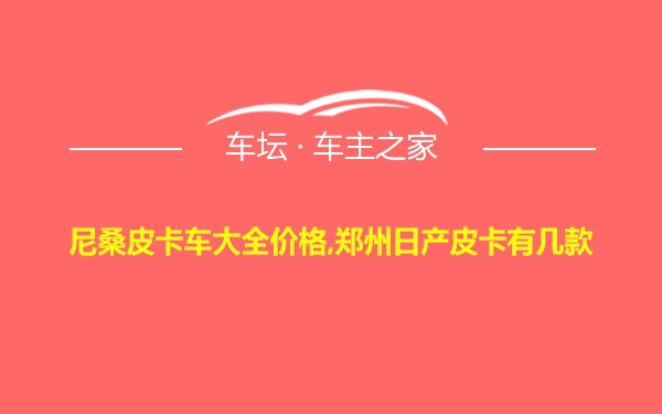 尼桑皮卡车大全价格,郑州日产皮卡有几款