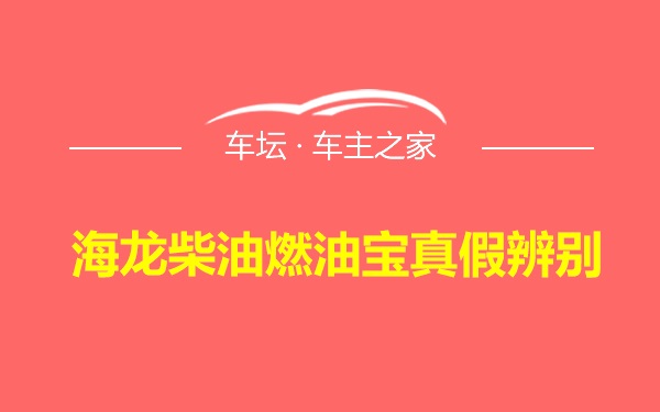 海龙柴油燃油宝真假辨别