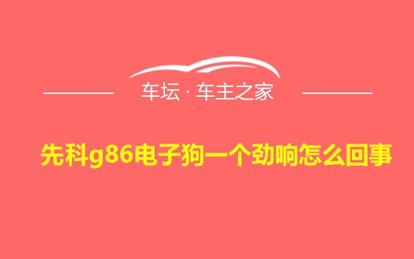 先科g86电子狗一个劲响怎么回事