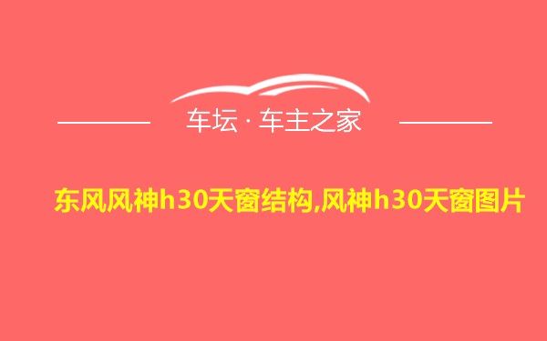 东风风神h30天窗结构,风神h30天窗图片