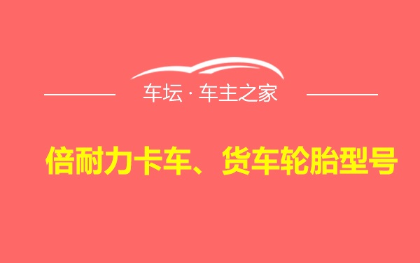 倍耐力卡车、货车轮胎型号