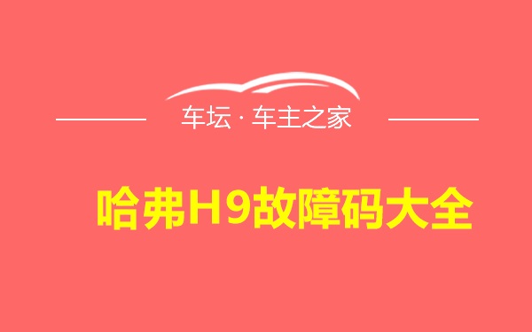 哈弗H9故障码大全