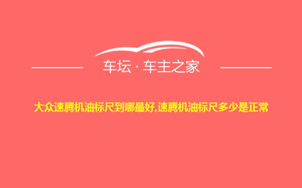 大众速腾机油标尺到哪最好,速腾机油标尺多少是正常