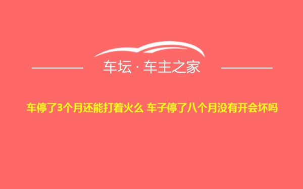 车停了3个月还能打着火么 车子停了八个月没有开会坏吗