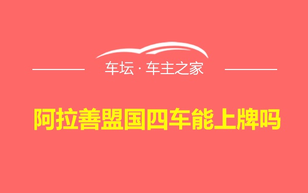 阿拉善盟国四车能上牌吗