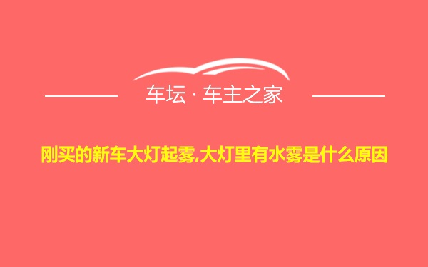 刚买的新车大灯起雾,大灯里有水雾是什么原因