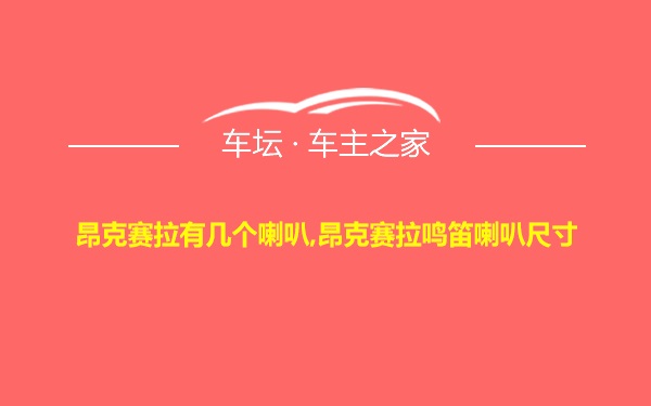 昂克赛拉有几个喇叭,昂克赛拉鸣笛喇叭尺寸