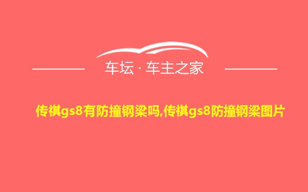 传祺gs8有防撞钢梁吗,传祺gs8防撞钢梁图片