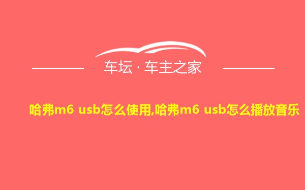 哈弗m6 usb怎么使用,哈弗m6 usb怎么播放音乐