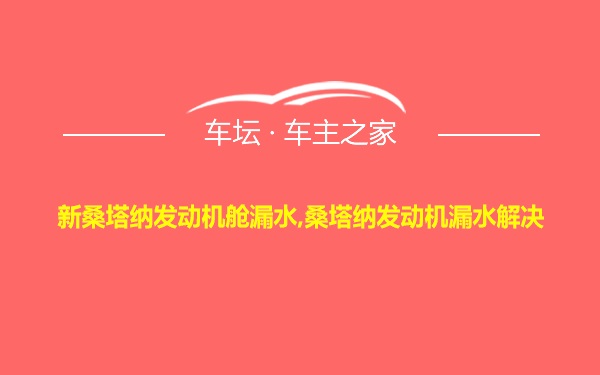 新桑塔纳发动机舱漏水,桑塔纳发动机漏水解决