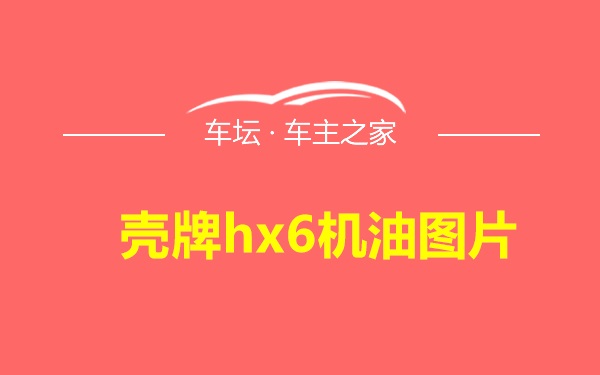 壳牌hx6机油图片