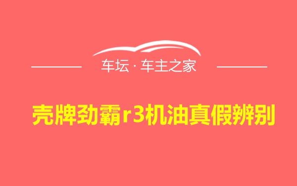 壳牌劲霸r3机油真假辨别