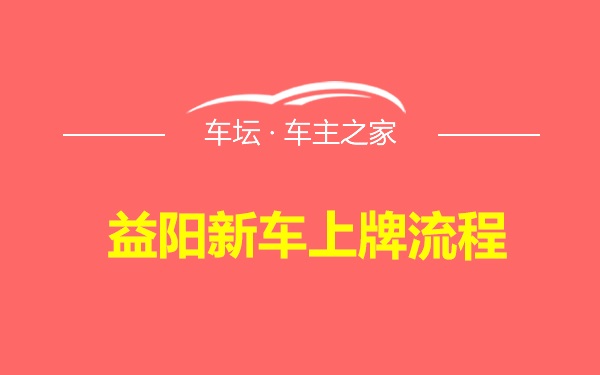 益阳新车上牌流程