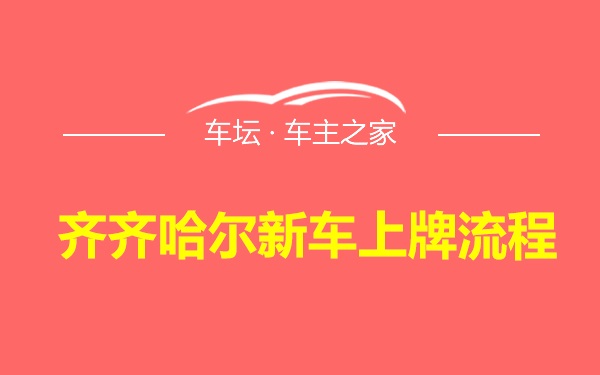 齐齐哈尔新车上牌流程