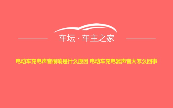 电动车充电声音很响是什么原因 电动车充电器声音大怎么回事