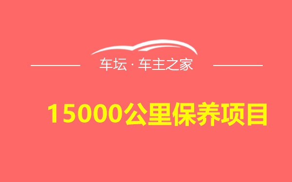 15000公里保养项目