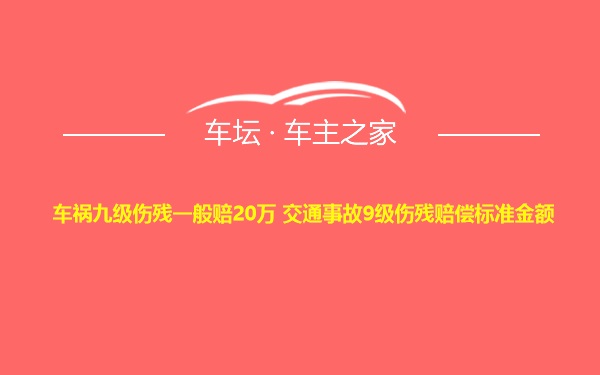 车祸九级伤残一般赔20万 交通事故9级伤残赔偿标准金额