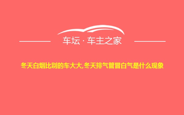 冬天白烟比别的车大大,冬天排气管冒白气是什么现象