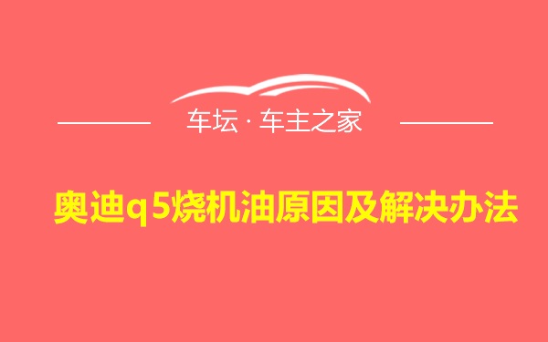 奥迪q5烧机油原因及解决办法