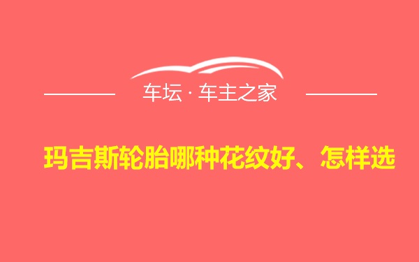 玛吉斯轮胎哪种花纹好、怎样选