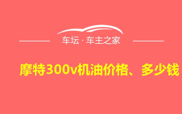 摩特300v机油价格、多少钱