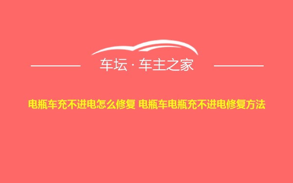 电瓶车充不进电怎么修复 电瓶车电瓶充不进电修复方法