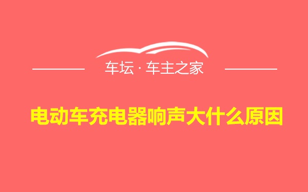 电动车充电器响声大什么原因