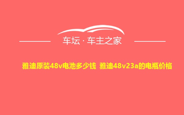 雅迪原装48v电池多少钱 雅迪48v23a的电瓶价格