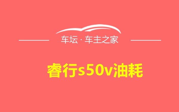 睿行s50v油耗