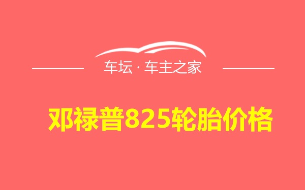 邓禄普825轮胎价格