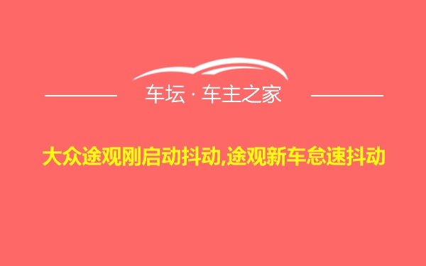 大众途观刚启动抖动,途观新车怠速抖动