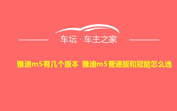 雅迪m5有几个版本 雅迪m5普通版和冠能怎么选