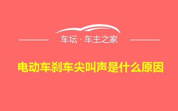 电动车刹车尖叫声是什么原因