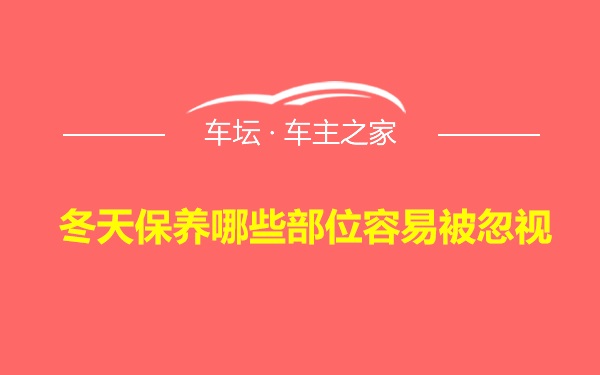 冬天保养哪些部位容易被忽视